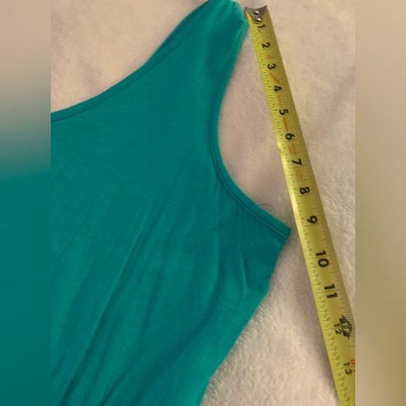 ModCloth Pink Owl Apparel Teal and Navy Striped Color Block Dress 1X - Picture 5 of 9